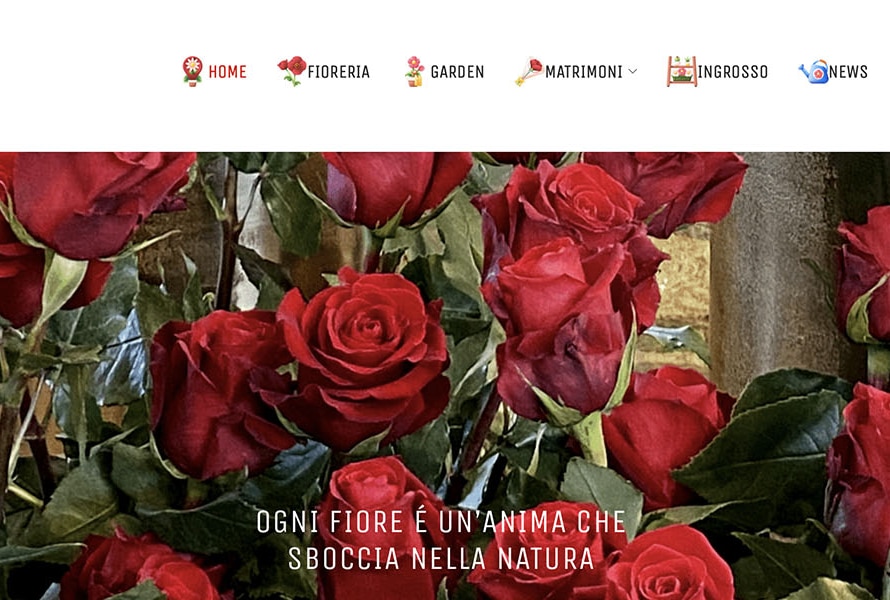 Sito Web Carollo Fiori 1