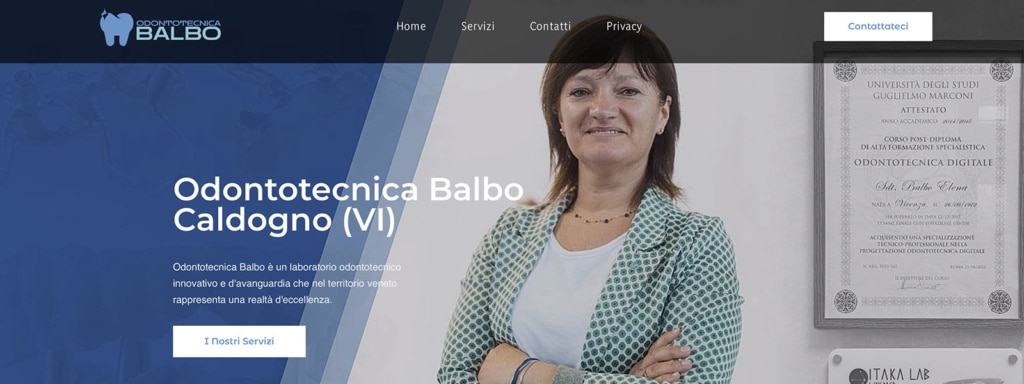 Sito Web Odontotecnica Balbo